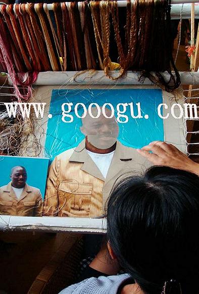 人物刺繡肖像，總統(tǒng)肖像刺繡，蘇繡人物精品