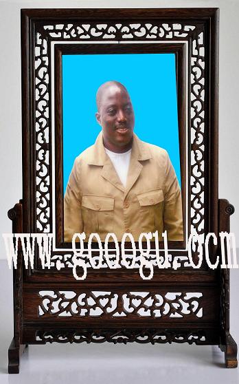 人物肖像刺繡臺屏，雙面繡人物刺繡肖像，雙面繡臺屏精品定制