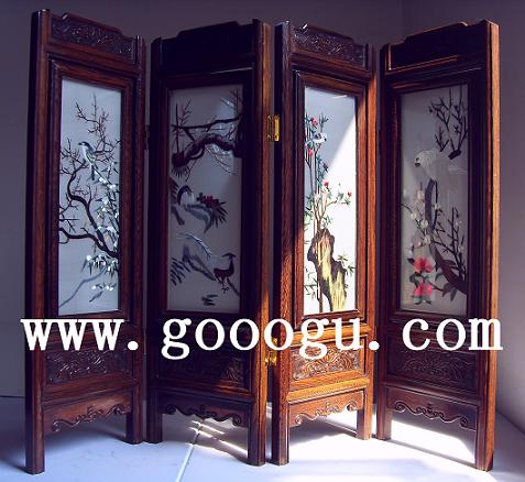 刺繡小屏風(fēng) 蘇繡雙面繡 刺繡工藝品