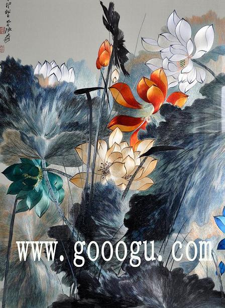 蘇繡精品,高檔刺繡屏風(fēng)