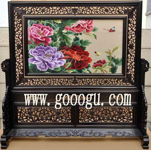 蘇州刺繡（蘇繡），雙面繡擺件，高檔手工雙面繡