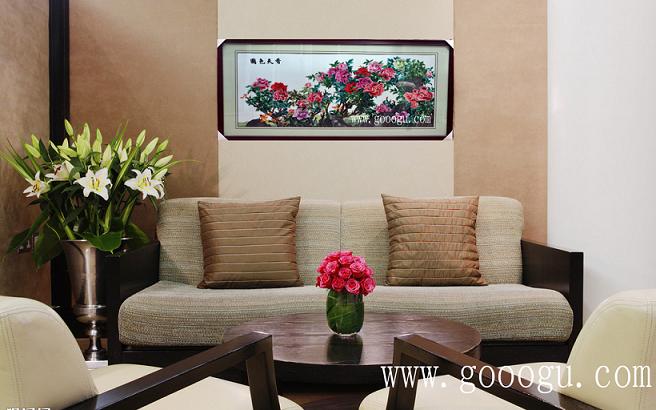 牡丹、國(guó)色天香壁畫!