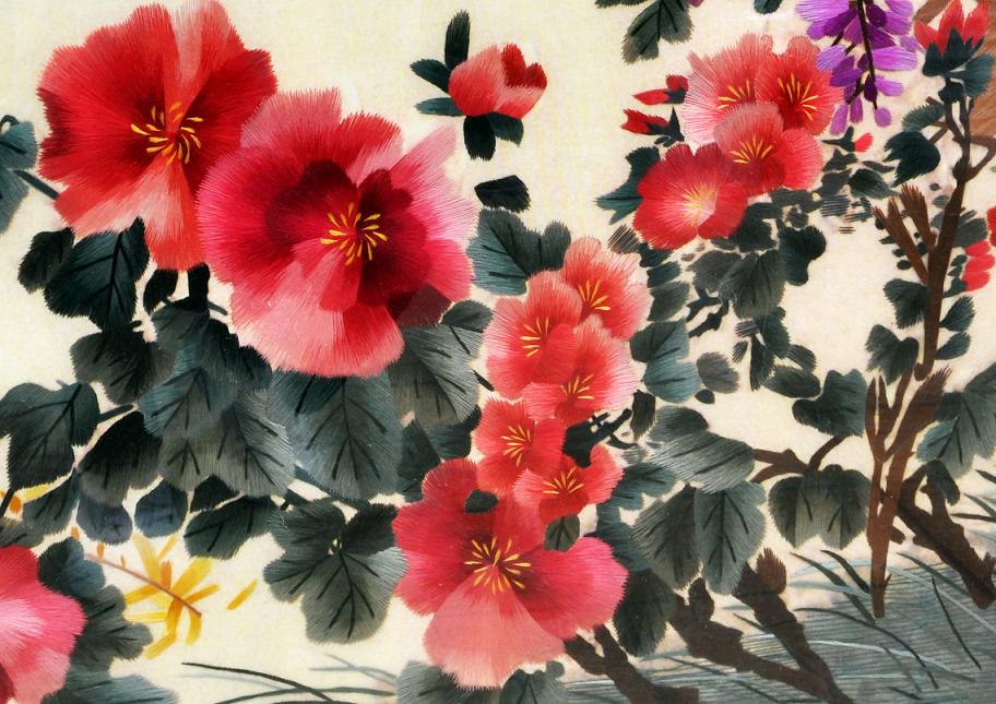 蘇繡精品刺繡、繡工精細、層次感突出、堪稱刺繡中的佳作!