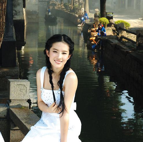 劉亦菲，明星，太湖，旅游，蘇繡